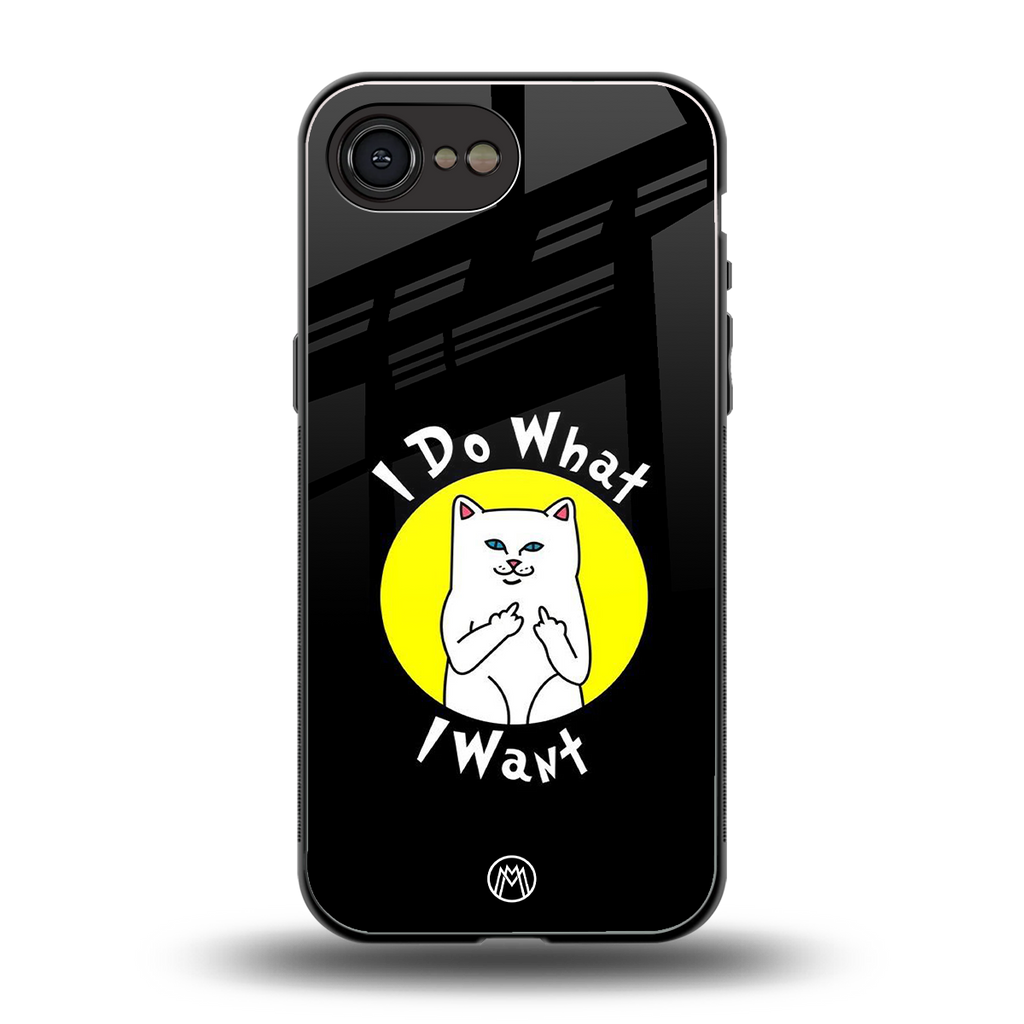 i do what i want back phone cover | glass case for iphone 16e