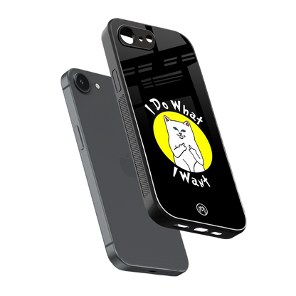 i do what i want back phone cover | glass case for iphone 16e