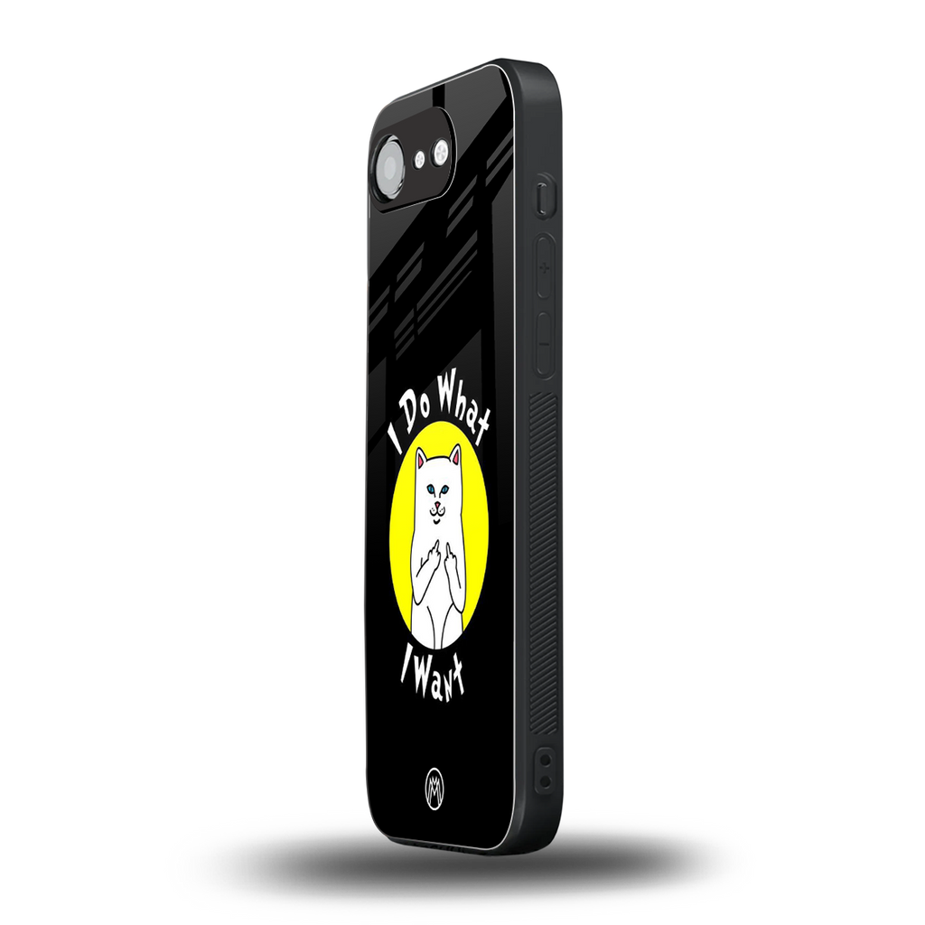 i do what i want back phone cover | glass case for iphone 16e