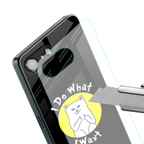 i do what i want back phone cover | glass case for iphone 16e