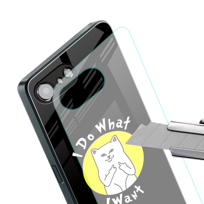 i do what i want back phone cover | glass case for iphone 16e