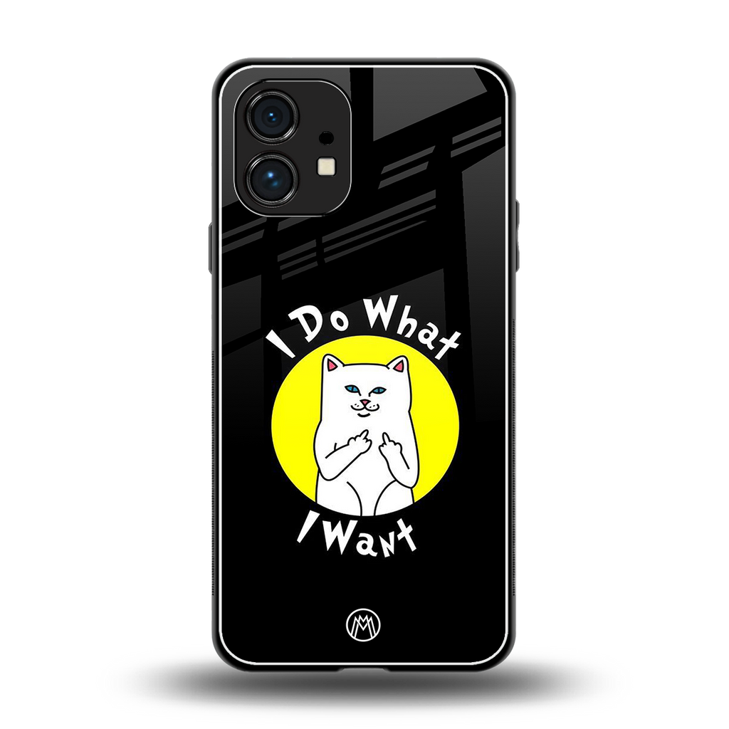 i do what i want back phone cover | glass case for nothing phone 1