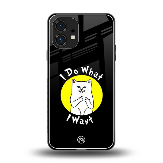 i do what i want back phone cover | glass case for nothing phone 1