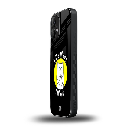 i do what i want back phone cover | glass case for nothing phone 2