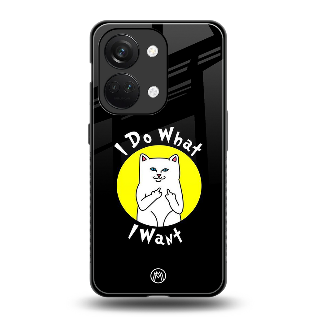 i do what i want back phone cover | glass case for oneplus nord 3