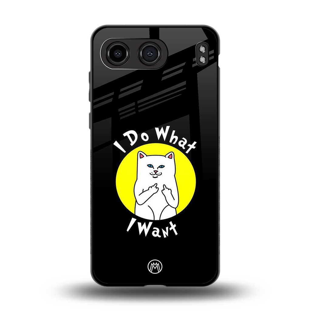i do what i want back phone cover | glass case for oneplus nord 4