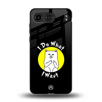 i do what i want back phone cover | glass case for oneplus nord 4