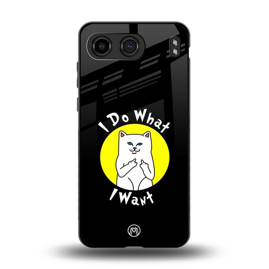 i do what i want back phone cover | glass case for oneplus nord 4