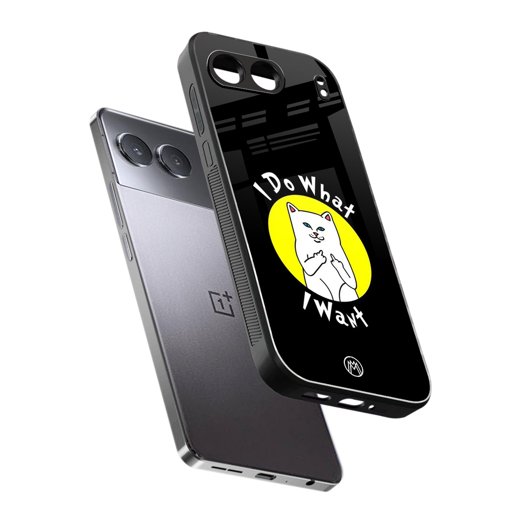 i do what i want back phone cover | glass case for oneplus nord 4