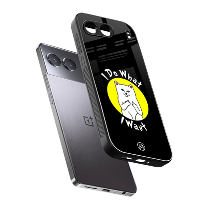i do what i want back phone cover | glass case for oneplus nord 4