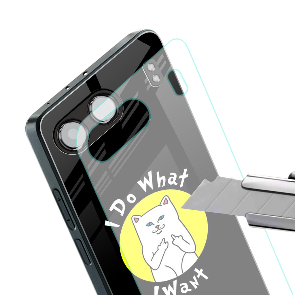 i do what i want back phone cover | glass case for oneplus nord 4