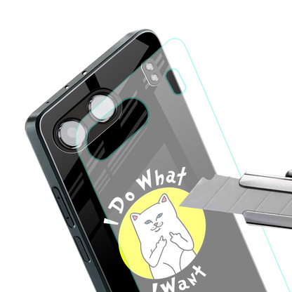 i do what i want back phone cover | glass case for oneplus nord 4