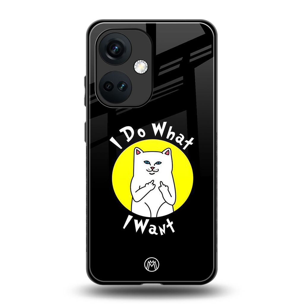 i do what i want back phone cover | glass case for oneplus nord ce 3