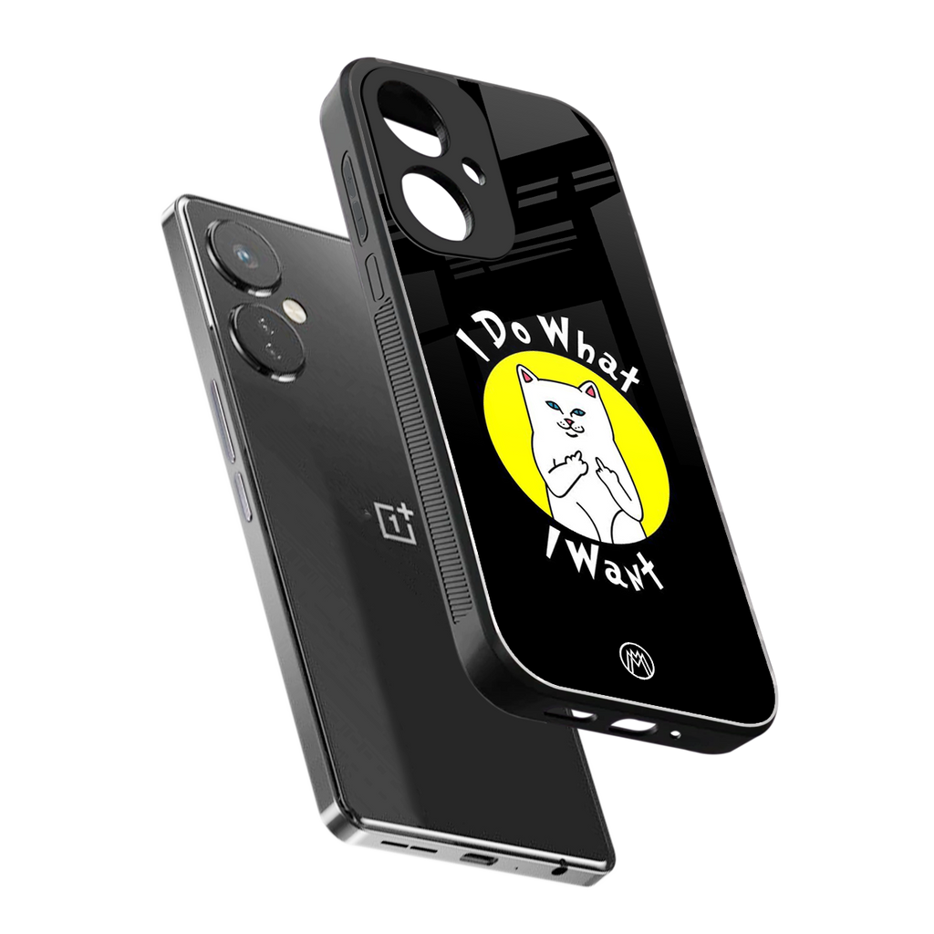 i do what i want back phone cover | glass case for oneplus nord ce 3