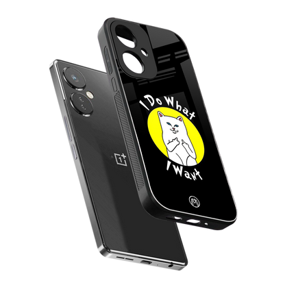 i do what i want back phone cover | glass case for oneplus nord ce 3