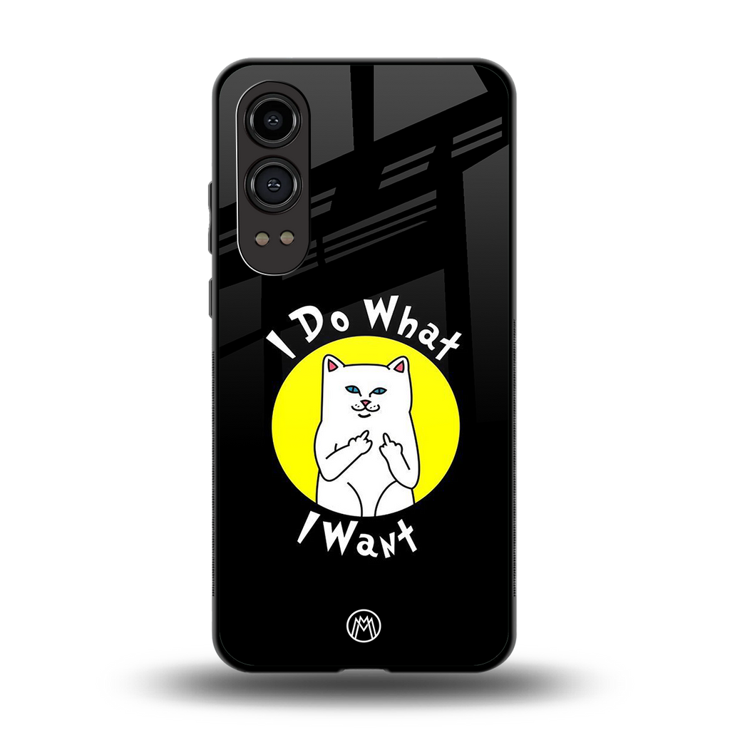 i do what i want back phone cover | glass case for oneplus nord ce 4 lite