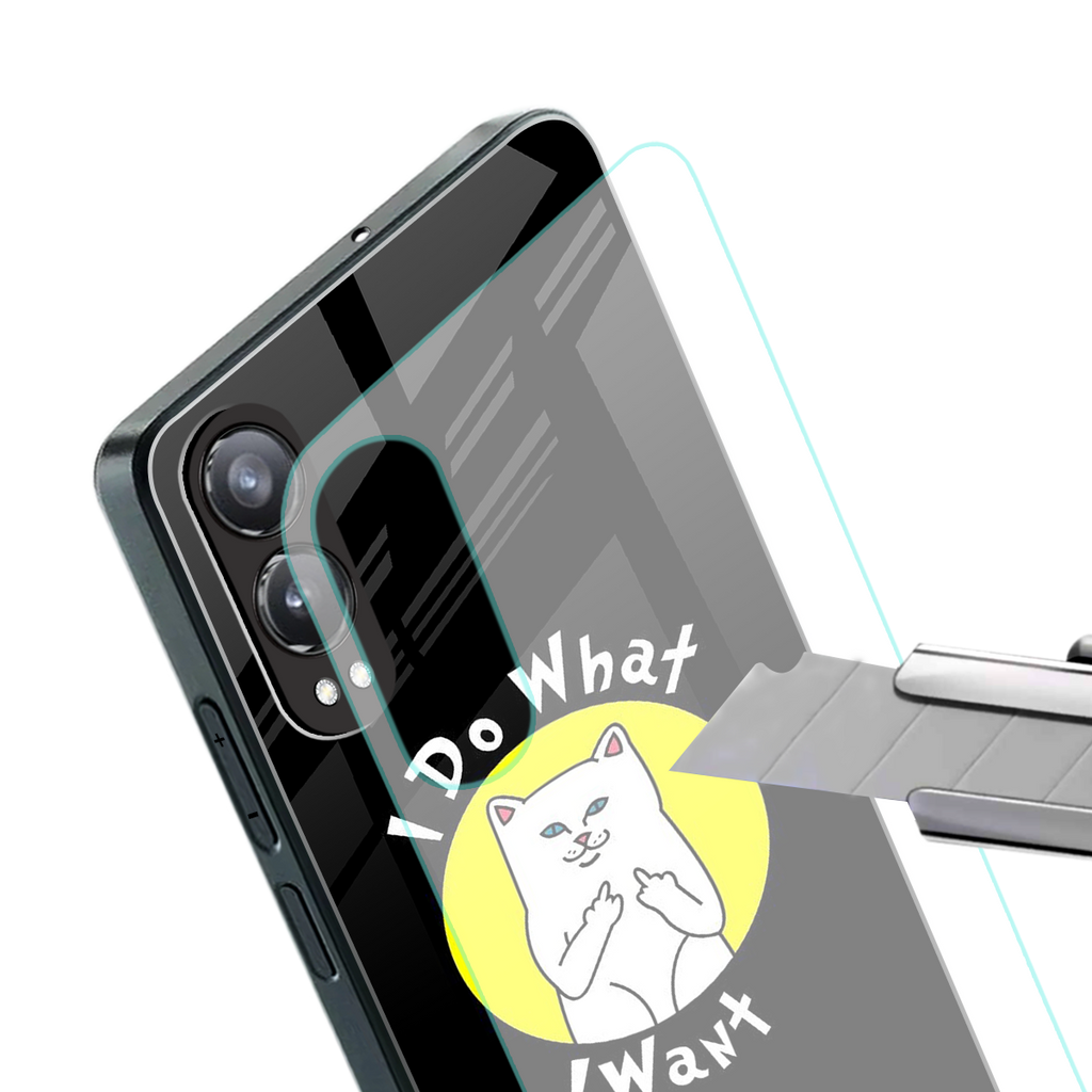 i do what i want back phone cover | glass case for oneplus nord ce 4 lite