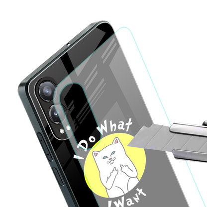 i do what i want back phone cover | glass case for oneplus nord ce 4 lite