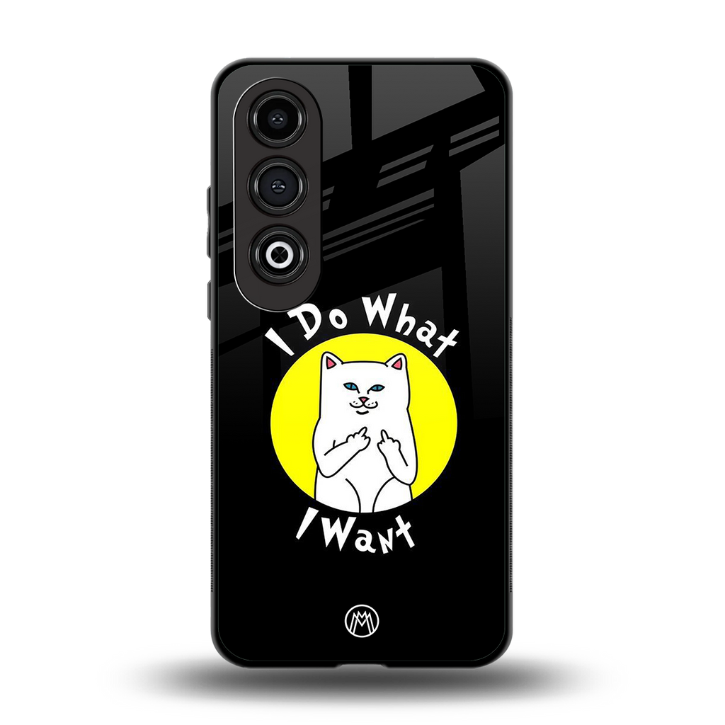 i do what i want back phone cover | glass case for oneplus nord ce 4