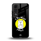 i do what i want back phone cover | glass case for oneplus nord ce 4