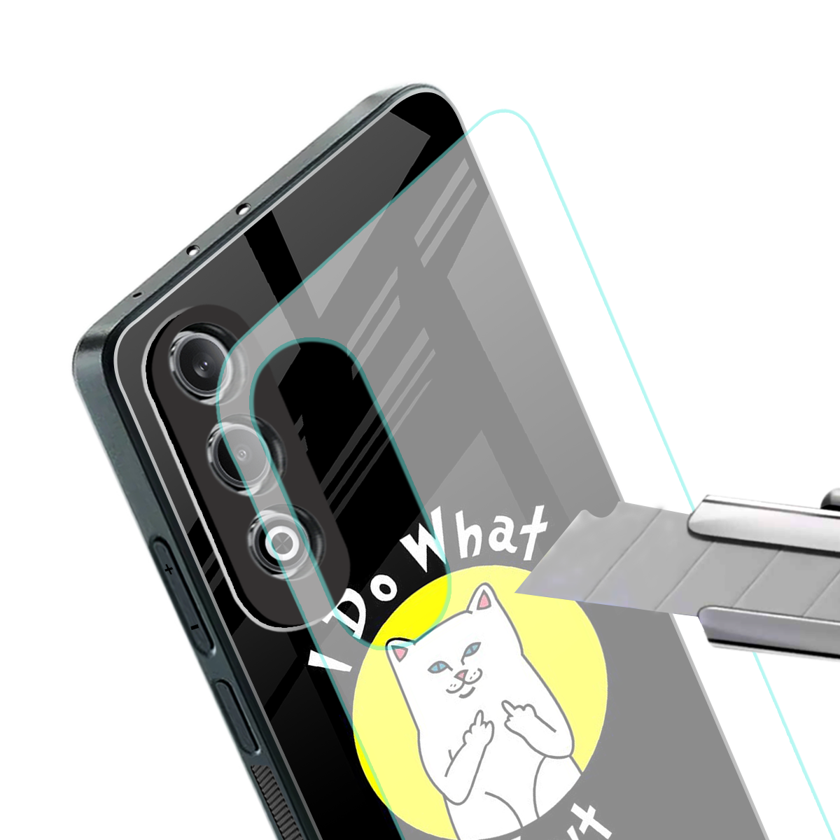 i do what i want back phone cover | glass case for oneplus nord ce 4
