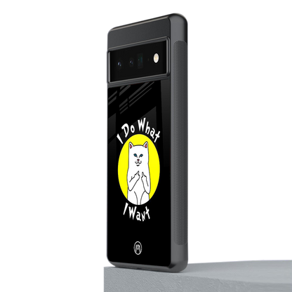 i do what i want back phone cover | glass case for google pixel 6 pro