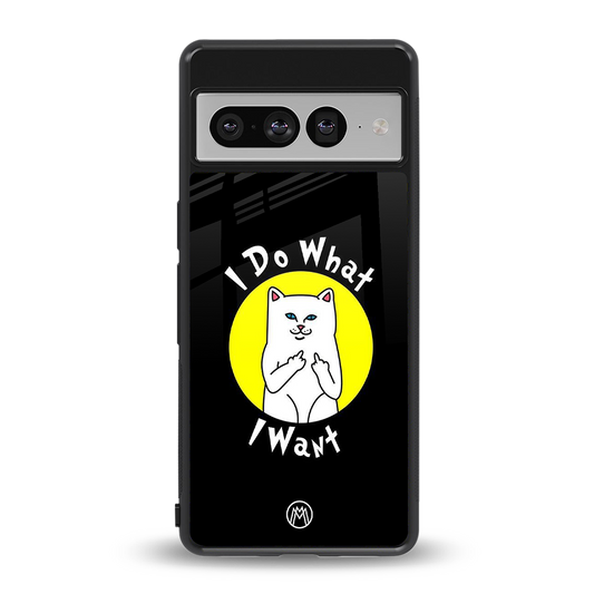 i do what i want back phone cover | glass case for google pixel 7 pro
