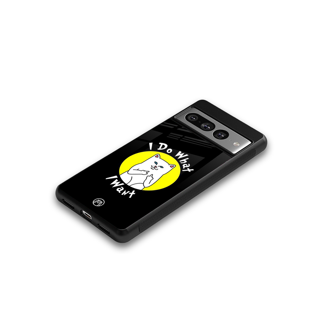 i do what i want back phone cover | glass case for google pixel 7 pro