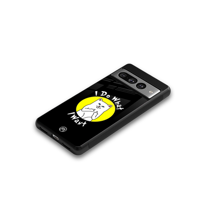 i do what i want back phone cover | glass case for google pixel 7 pro