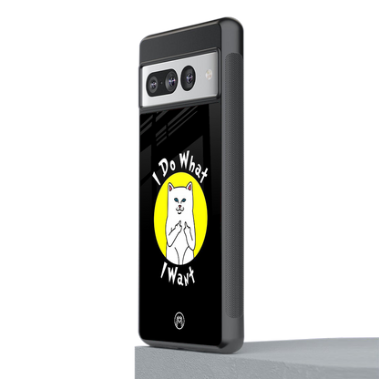 i do what i want back phone cover | glass case for google pixel 7 pro