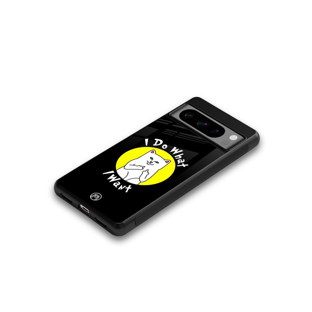i do what i want back phone cover | glass case for google pixel 8 pro