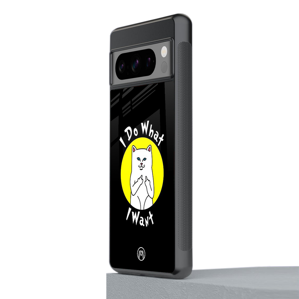 i do what i want back phone cover | glass case for google pixel 8 pro