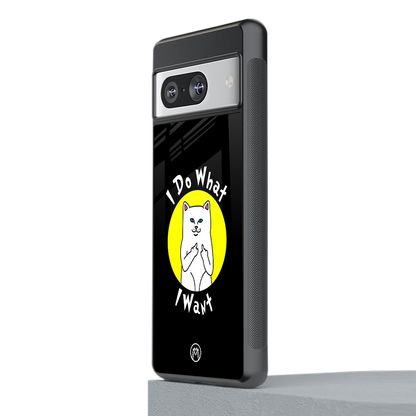i do what i want back phone cover | glass case for Google Pixel 8