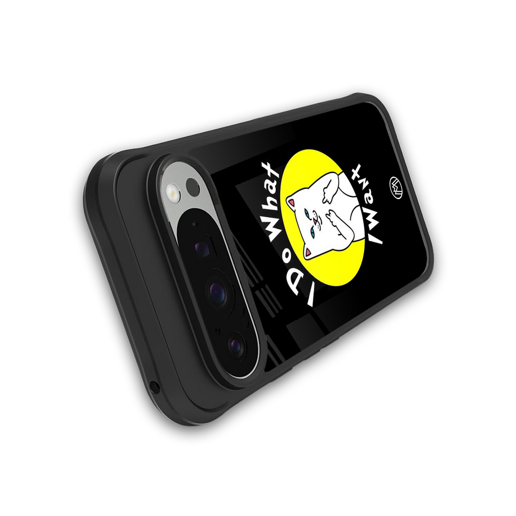 i do what i want back phone cover | glass case for google pixel 9 pro xl