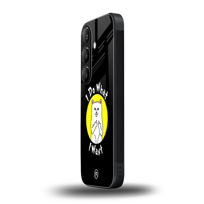 i do what i want back phone cover | glass case for samsung galaxy s23 plus