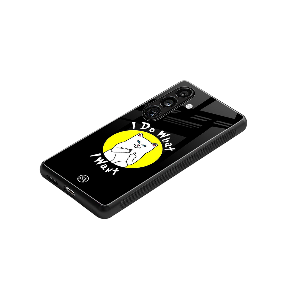 i do what i want back phone cover | glass case for samsung galaxy s25 plus