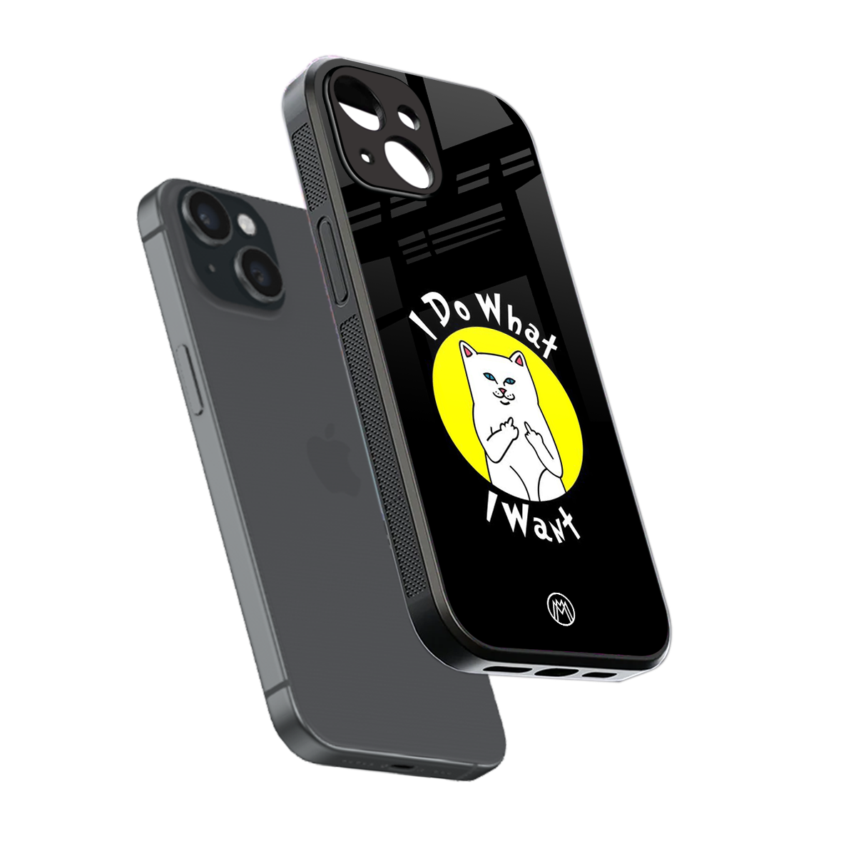 i do what i want back phone cover | glass case for iphone 15