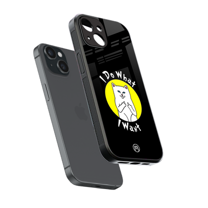 i do what i want back phone cover | glass case for iphone 14