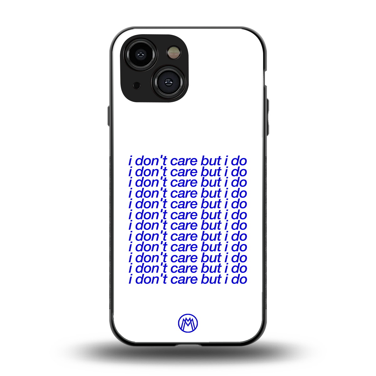 i don't care but i do back phone cover | glass case for iphone 13 mini