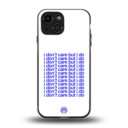 i don't care but i do back phone cover | glass case for iphone 13 mini