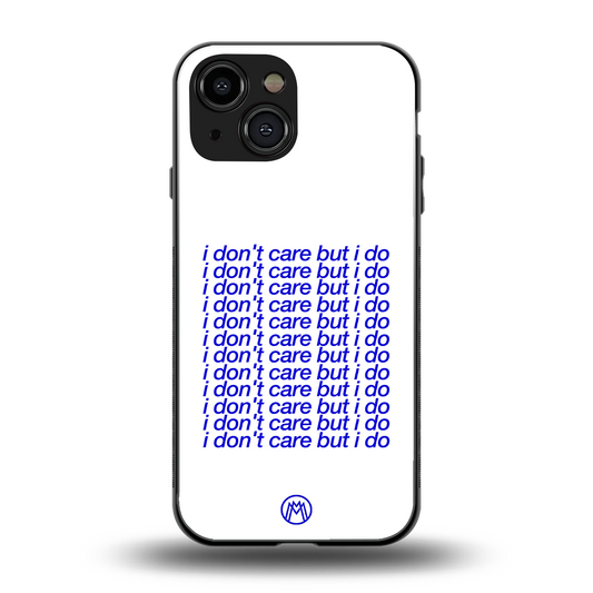 i don't care but i do back phone cover | glass case for iphone 13 mini