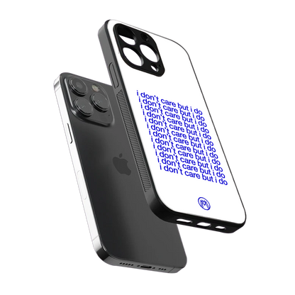 i don't care but i do back phone cover | glass case for iphone 14 pro max