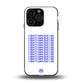 i don't care but i do back phone cover | glass case for iphone 15 pro