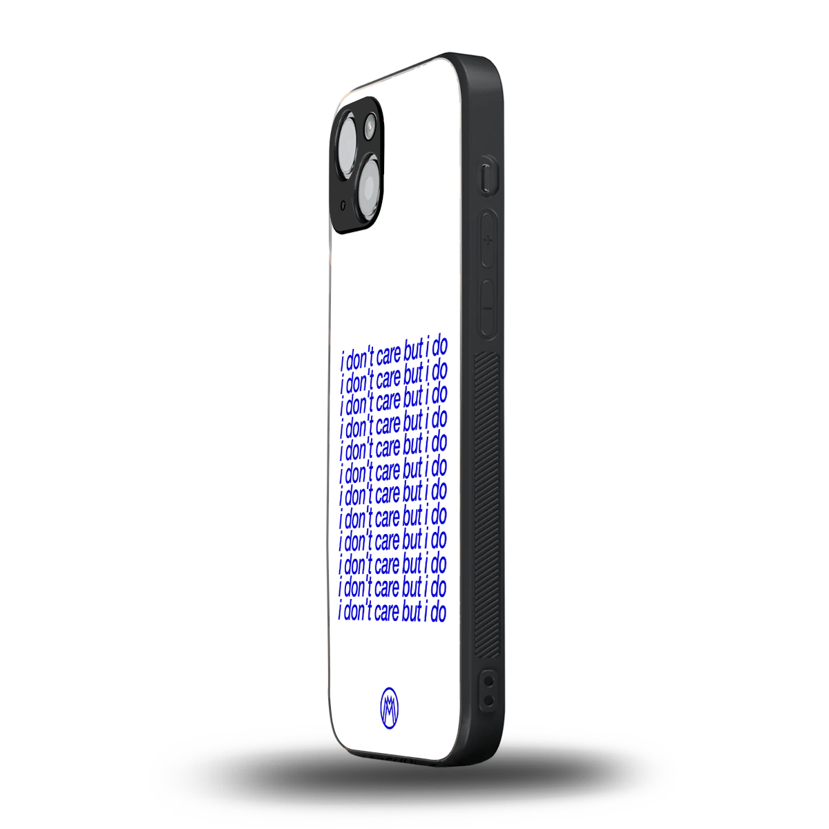 i don't care but i do back phone cover | glass case for iphone 15