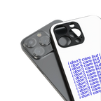 i don't care but i do back phone cover | glass case for iphone 15 pro