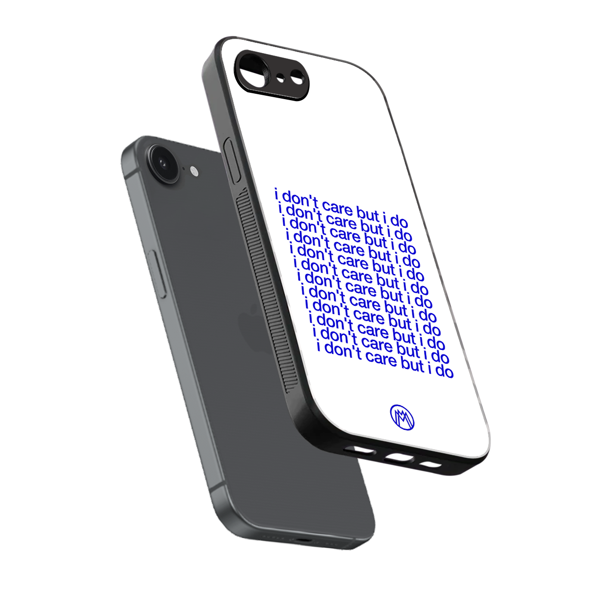 i don't care but i do back phone cover | glass case for iphone 16e
