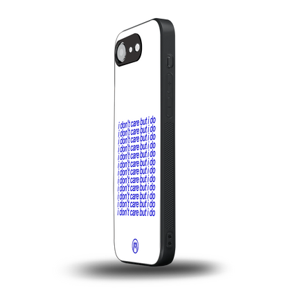 i don't care but i do back phone cover | glass case for iphone 16e