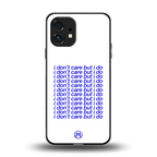i don't care but i do back phone cover | glass case for nothing phone 1