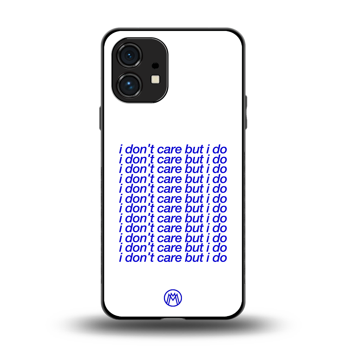 i don't care but i do back phone cover | glass case for nothing phone 1
