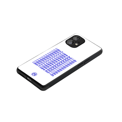 i don't care but i do back phone cover | glass case for nothing phone 1